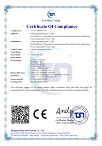 Certificate Of Compliance