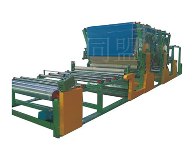 横式双大轮单胶槽网带贴合机