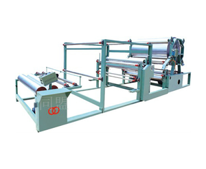 Vertical double glue tank without net laminating machine